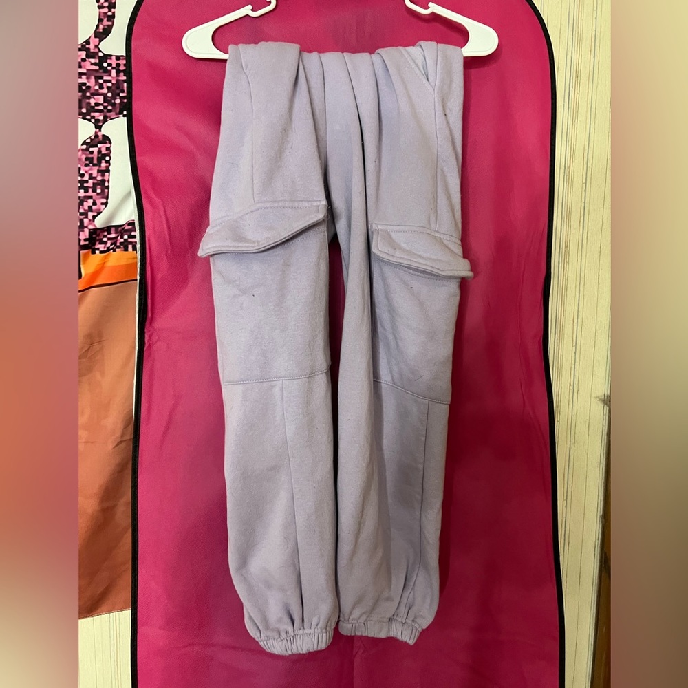 purple sweatpants